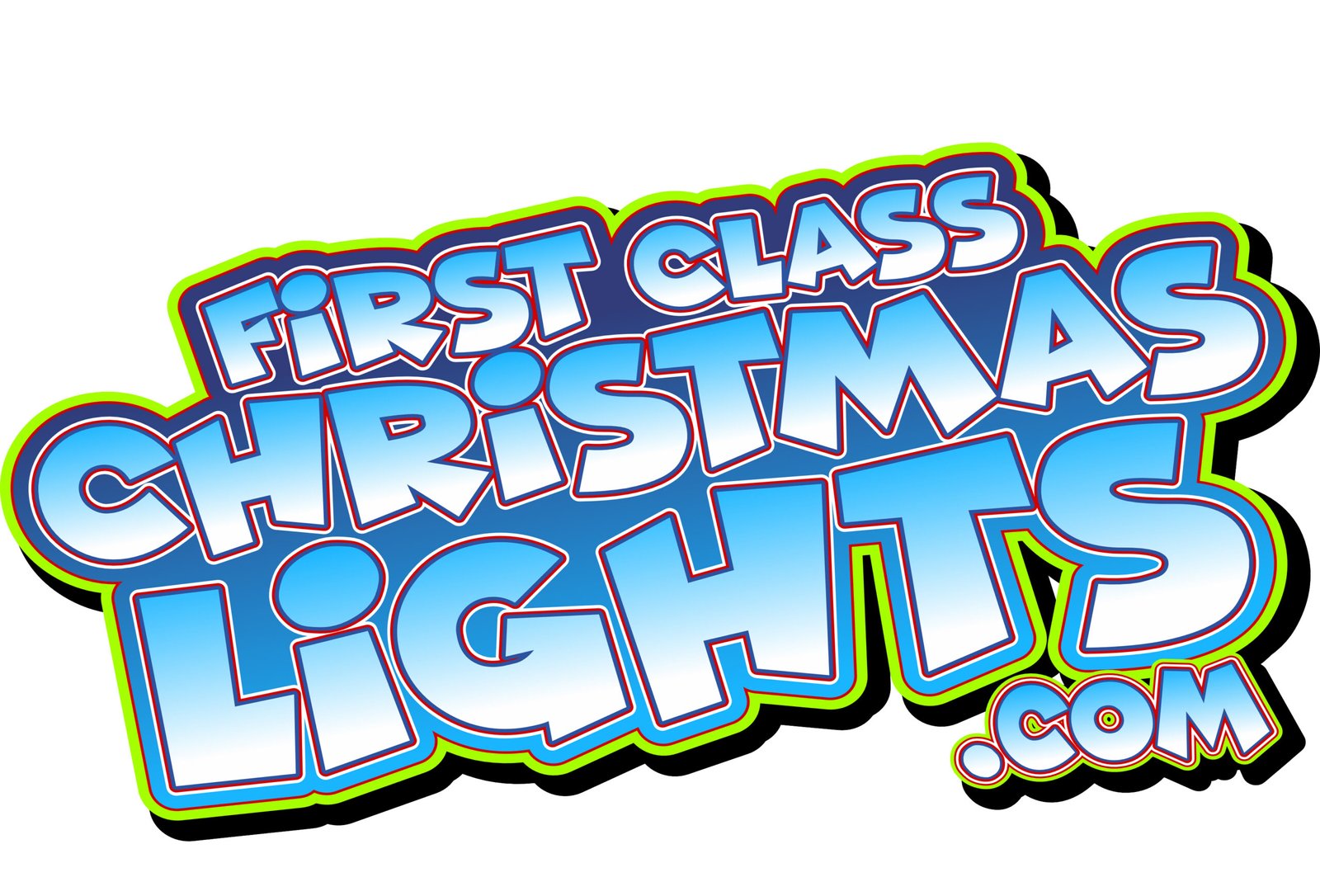 First Class Christmas Lights Logo